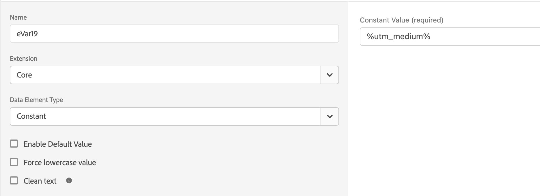 constant data element