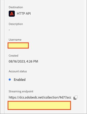 Dataset Endpoint