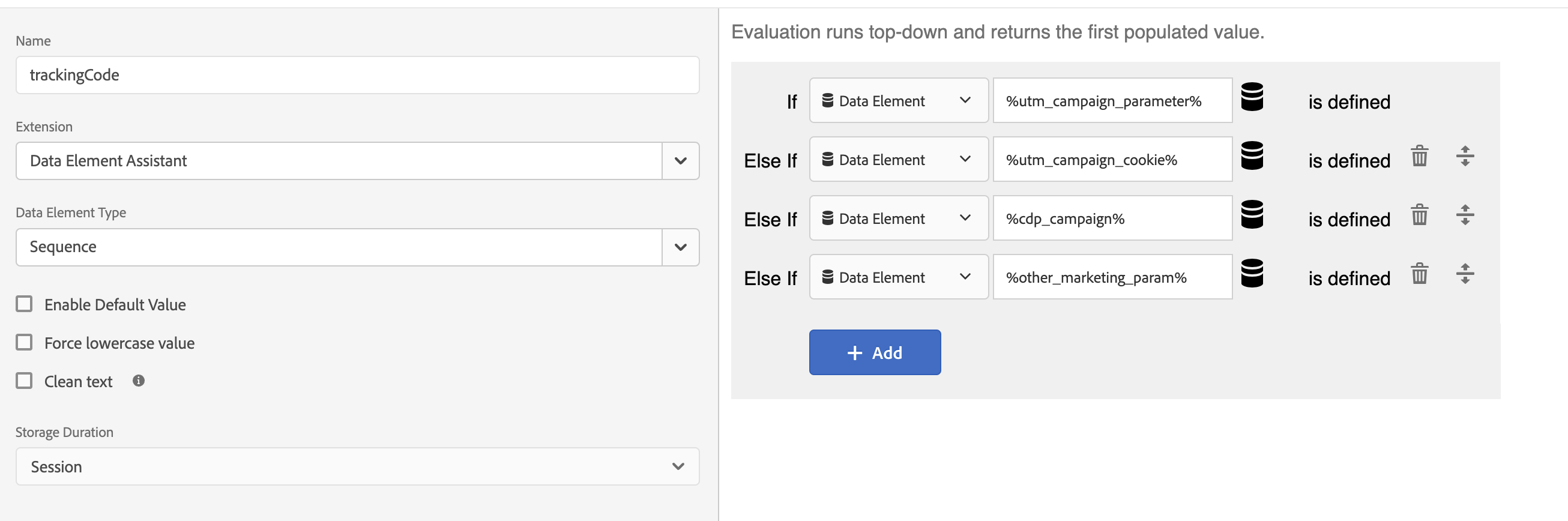 sequence data element