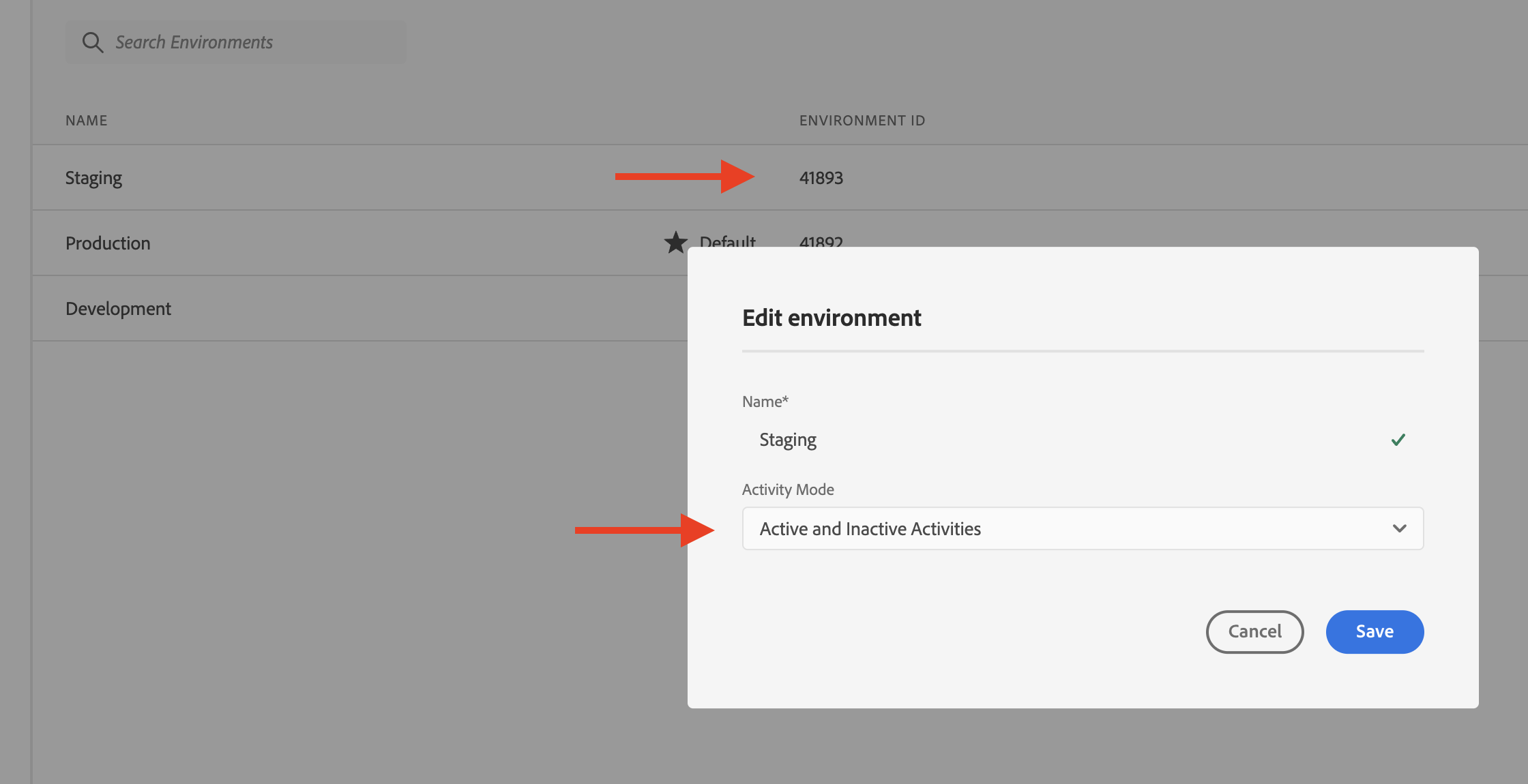target environment setup