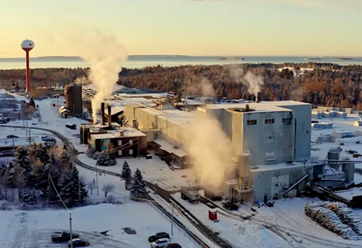 Maibec's facility seen from outside during the winter.