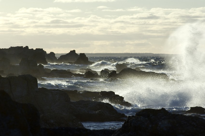 Rough water on Gotland's coast, the environment that shaped J Craft's sea-going requirements.