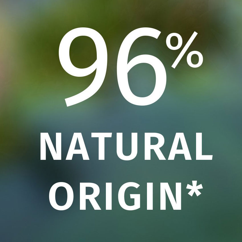 96% natural origin*