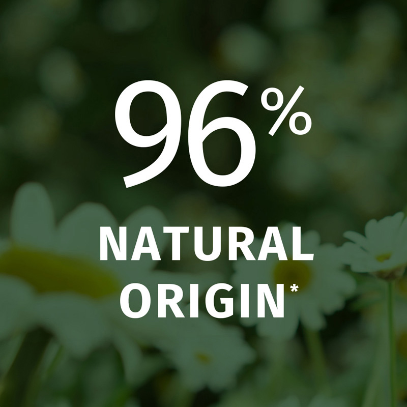 96% natural origin*