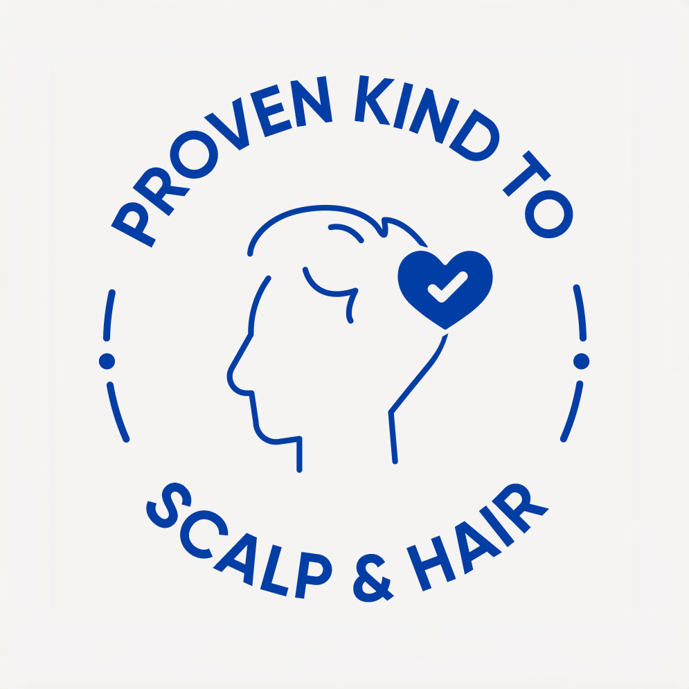 Proven kind to scalp & hair