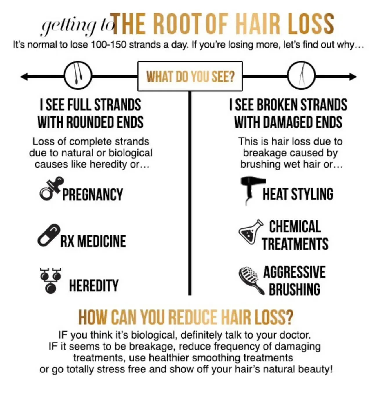 An infographic about hair loss