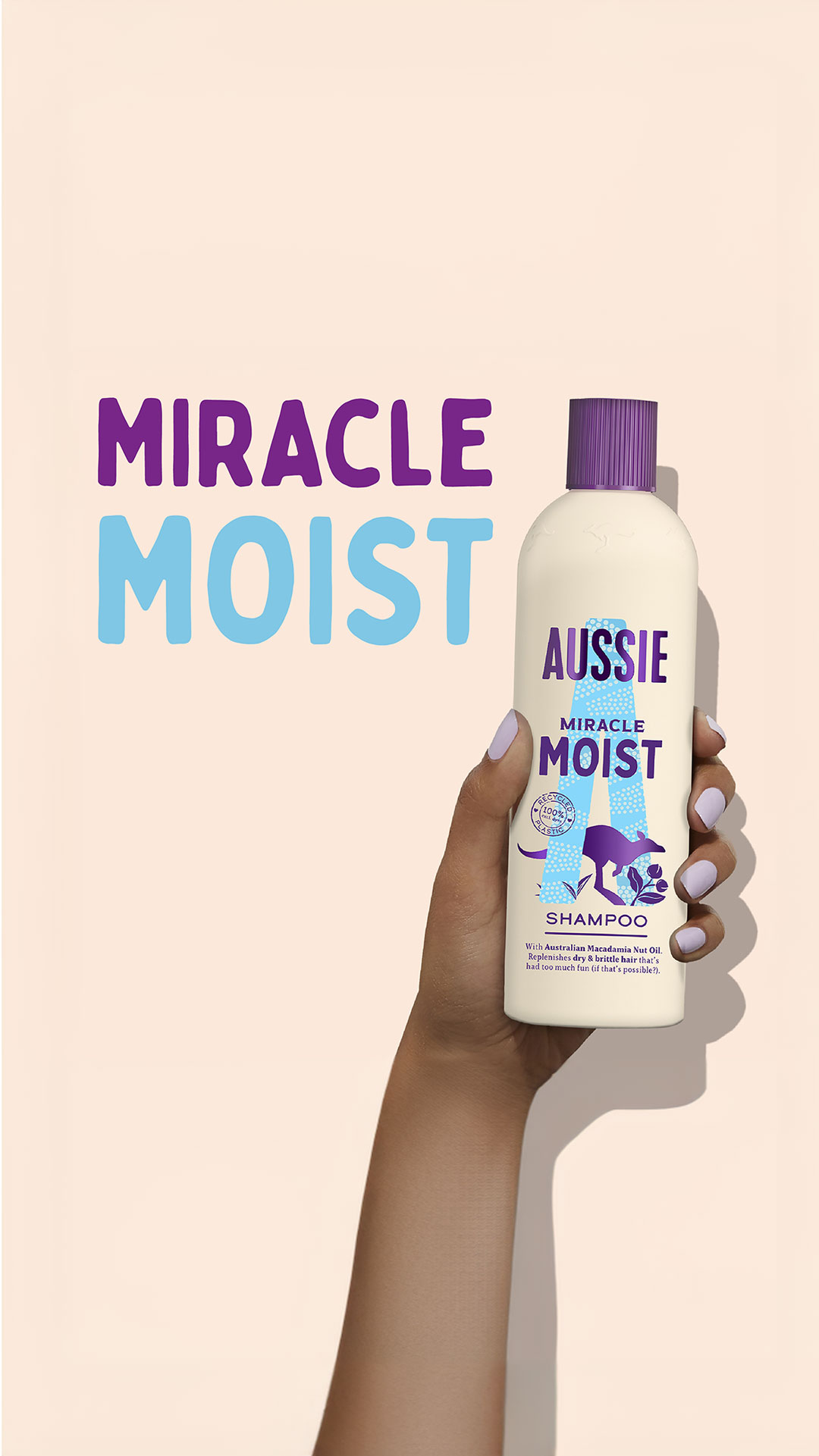Aussie Miracle Moist Shampoo For Dry Hair | HAIRCODE UK