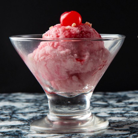 cups of cherry ice cream