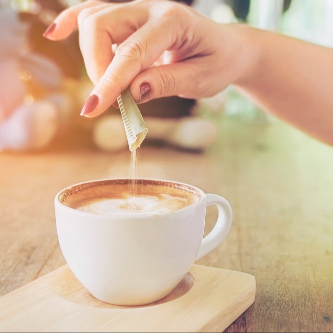 sugar in coffee