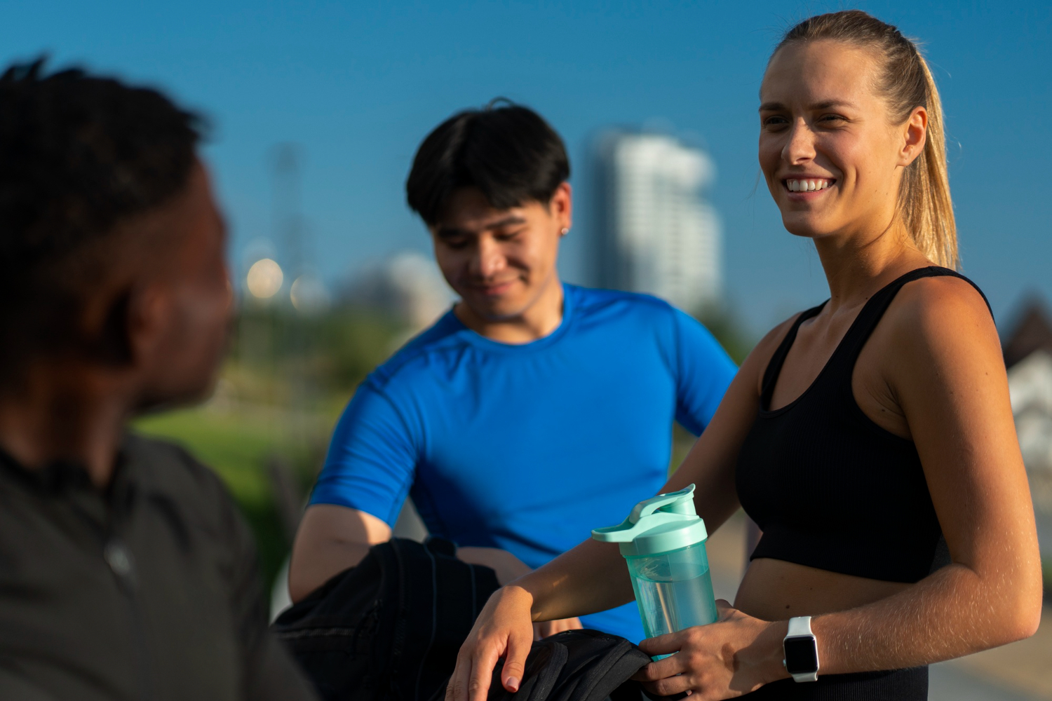 woman drinking out of a gourd