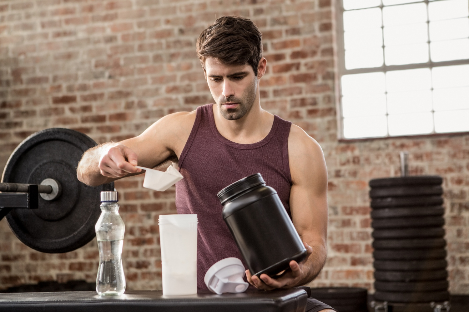 a men preparing a shaker