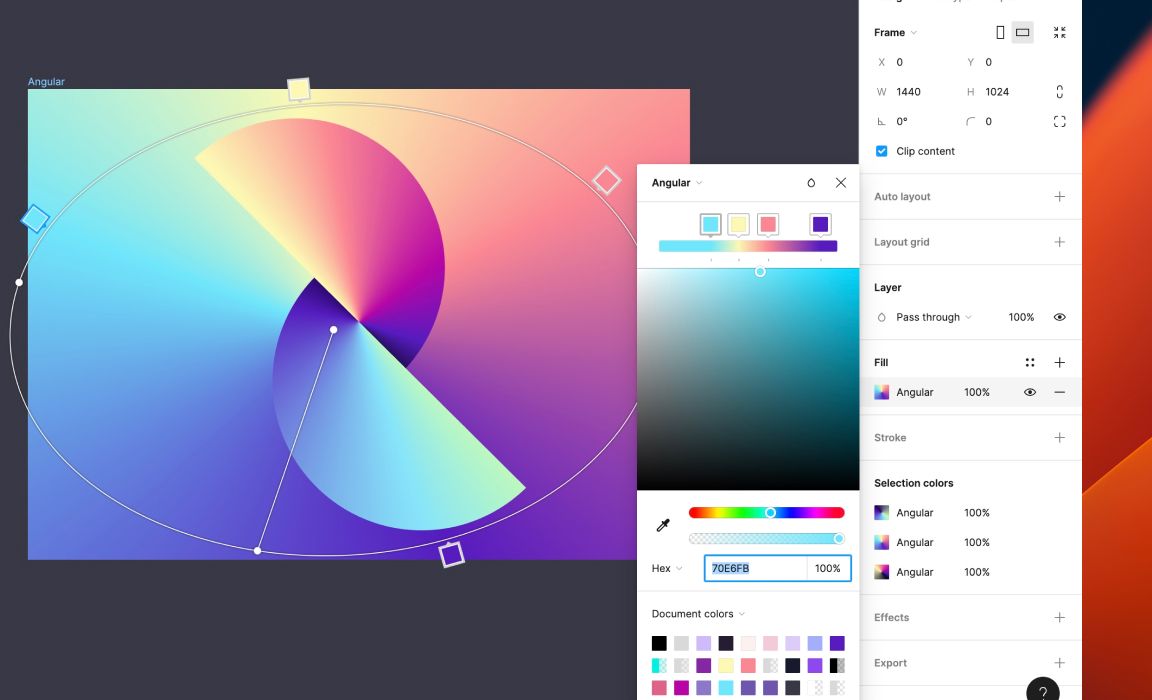 Angular Gradient - Figma Handbook - Design+Code