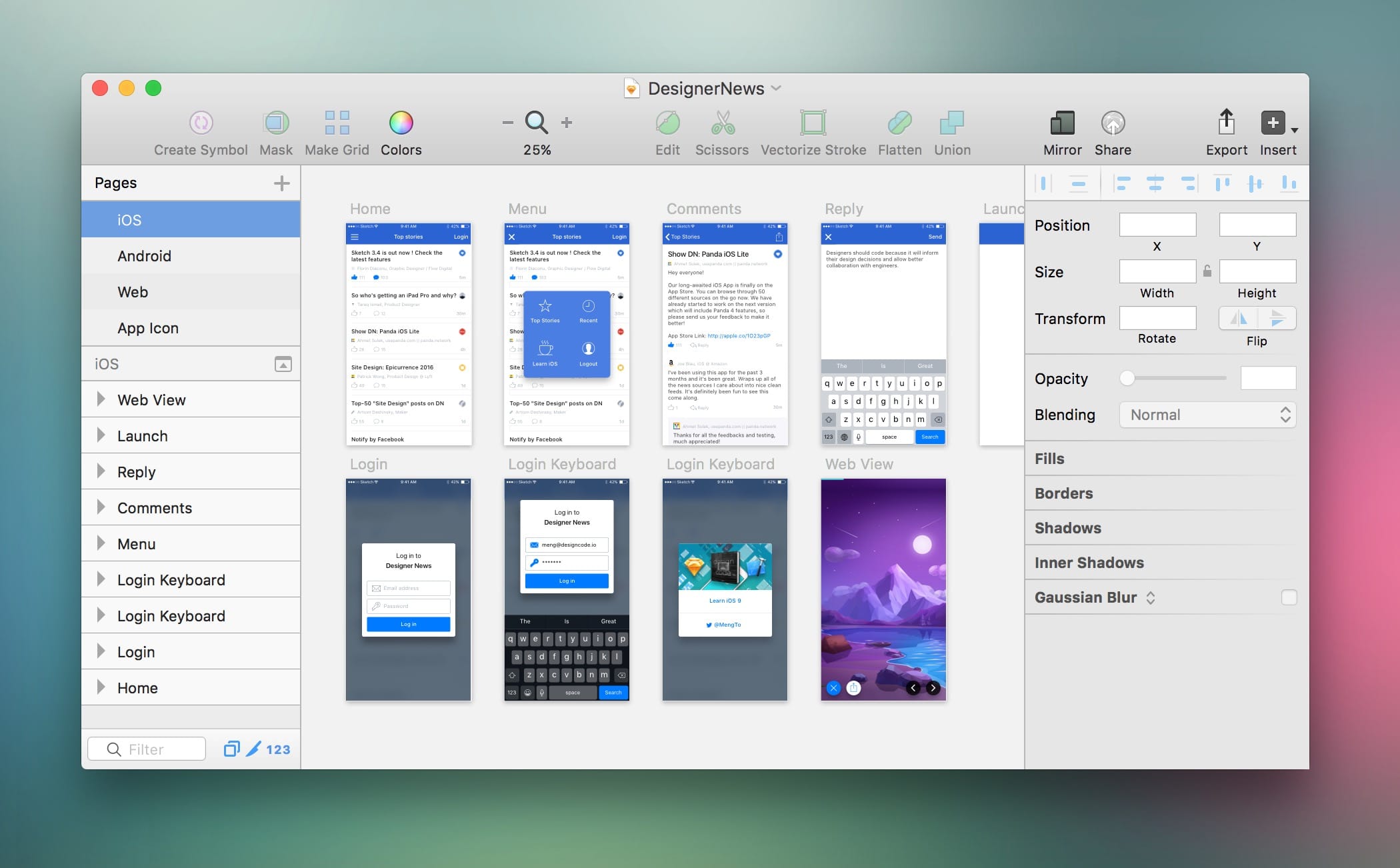 Sketch design app for uxui for ios and web v60 download