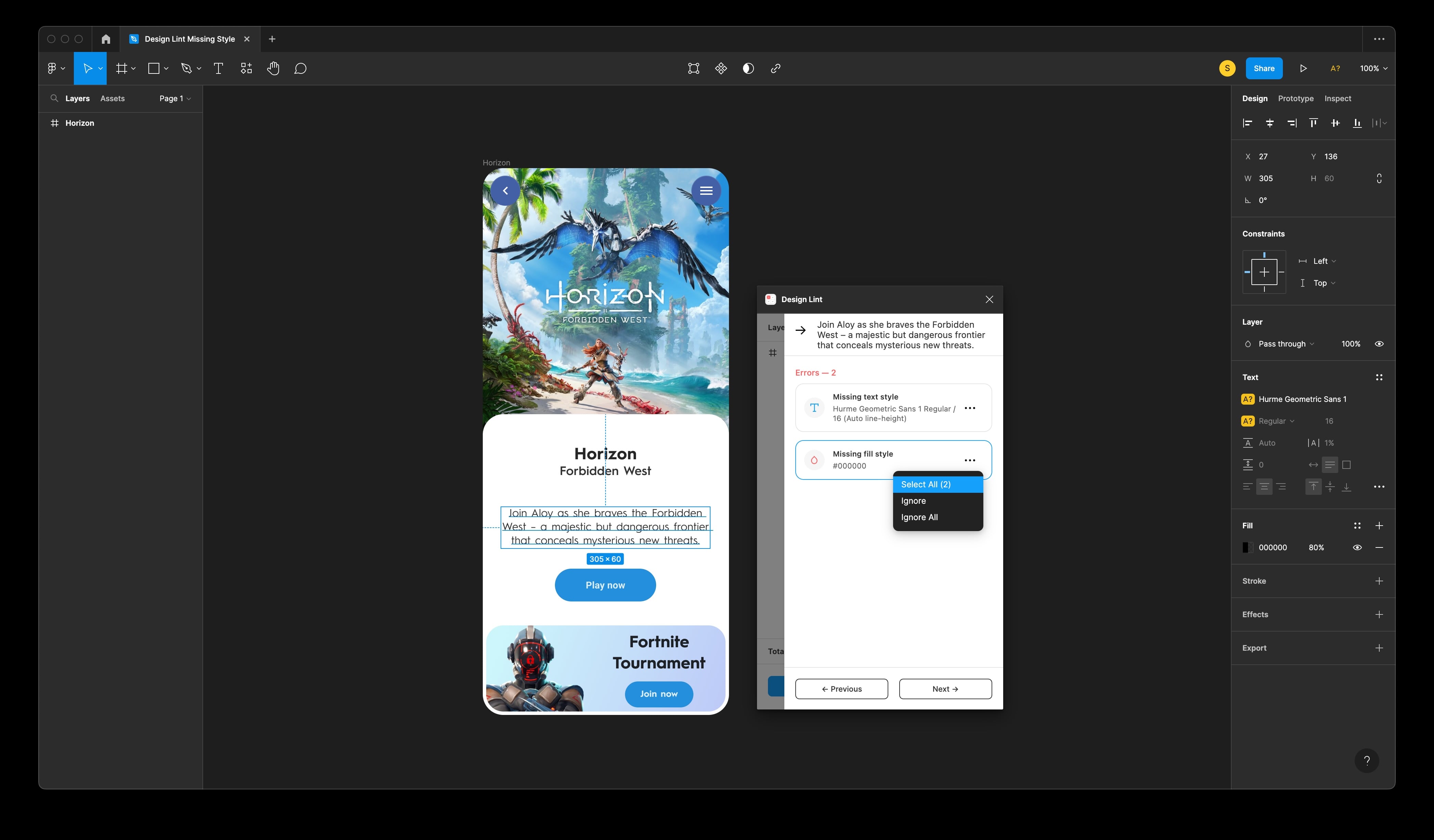Design Lint Missing Style image 8