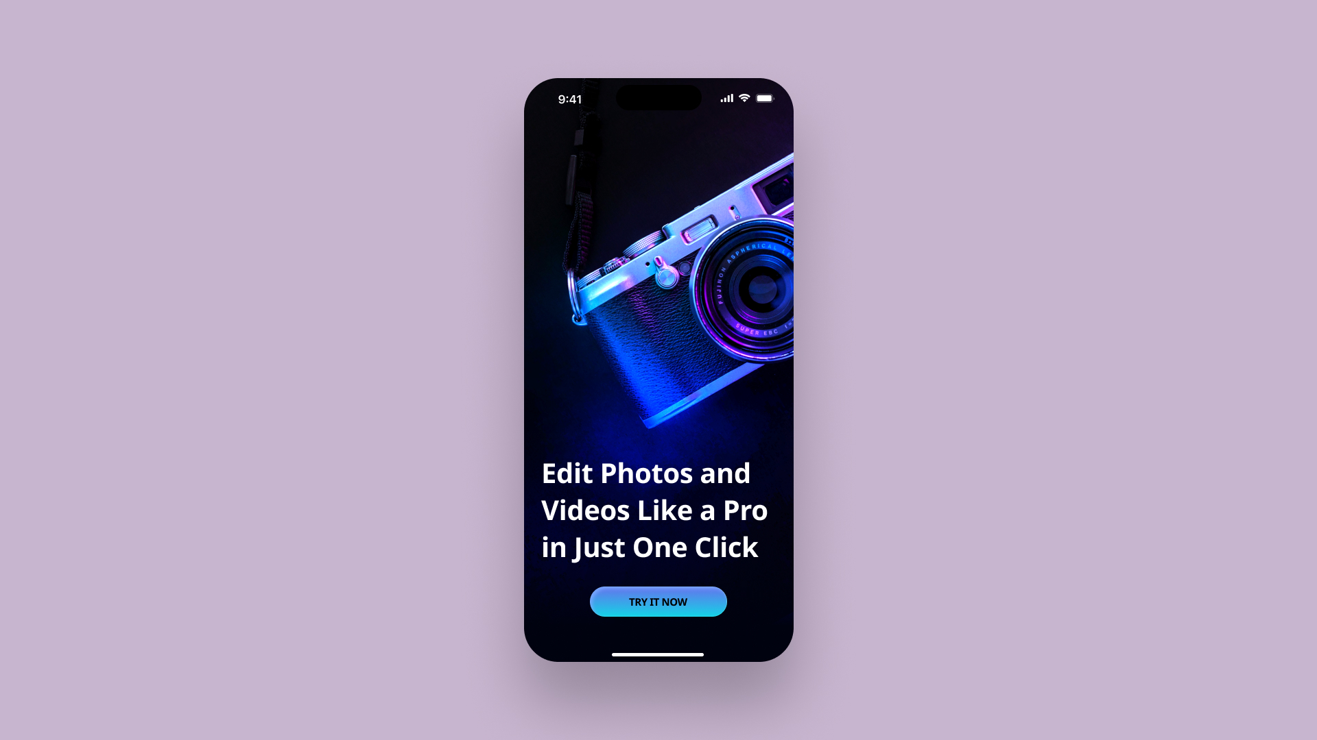 Camera Photo Editing App - Intro / Onboarding  image 9