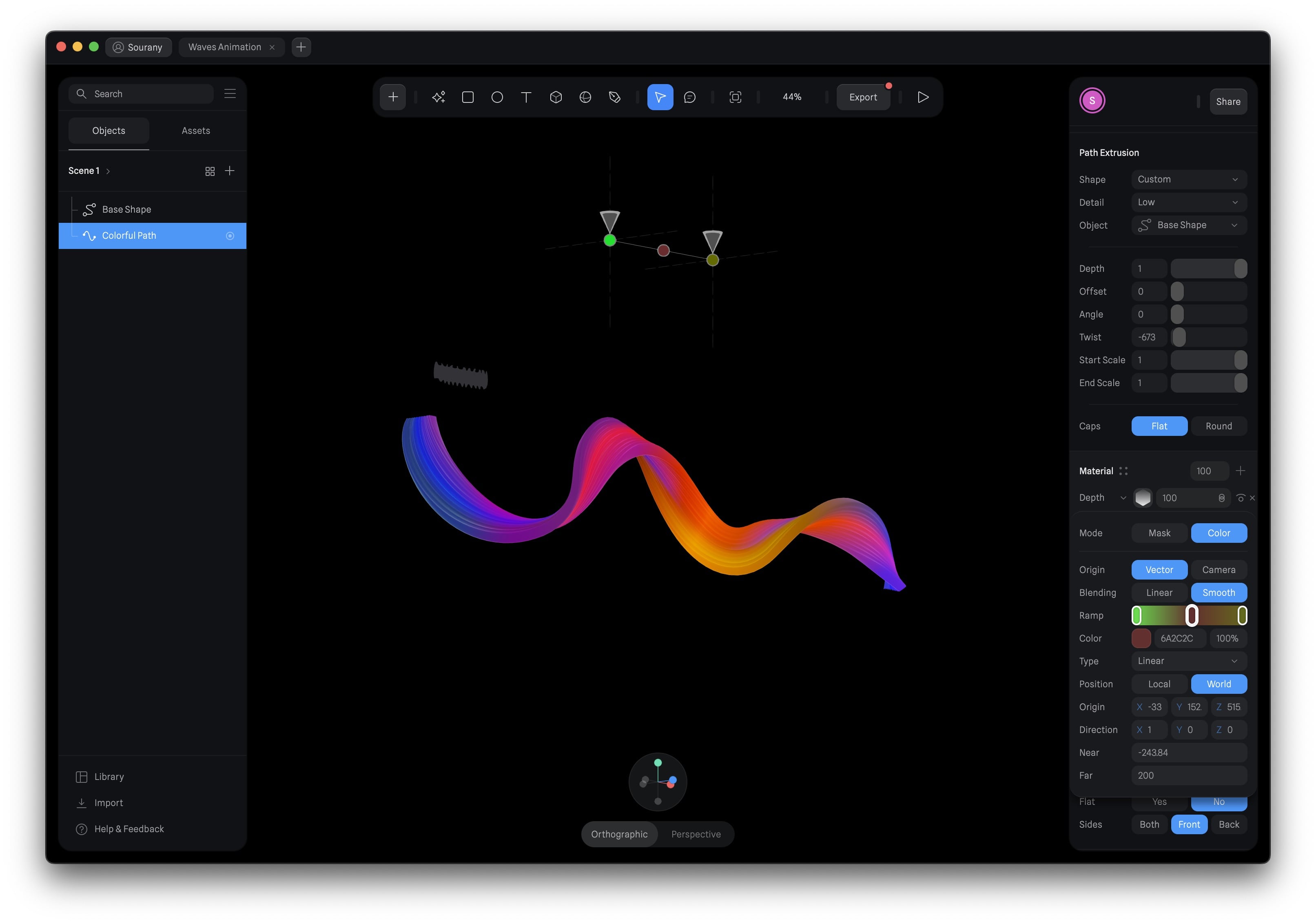 Waves Animation - 3d Ui Interactive Web Design With Spline - Design+code