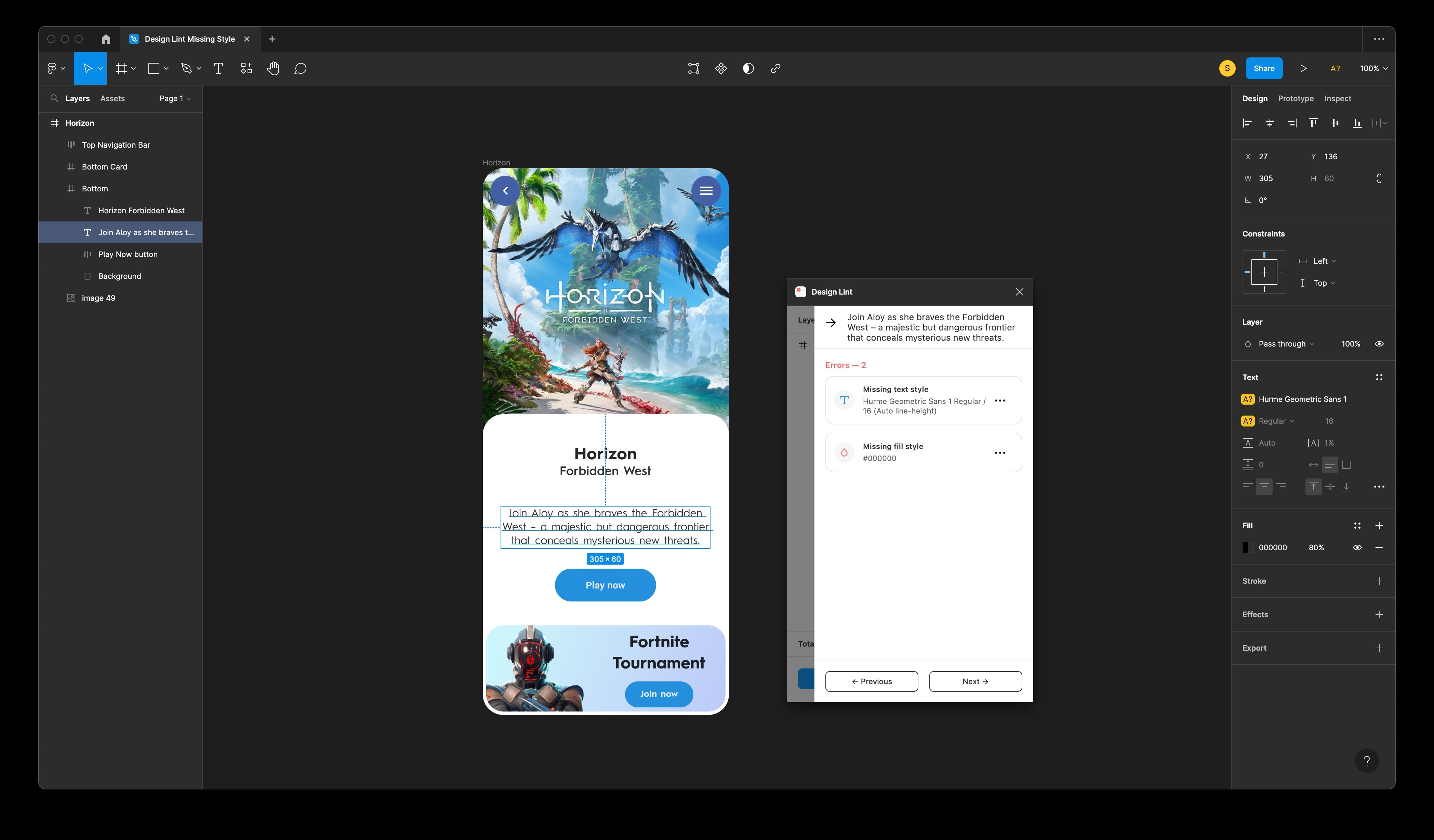 Design Lint Missing Style image 7
