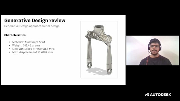 Design Optimization of Aircraft Landing Gear using Generative Design.