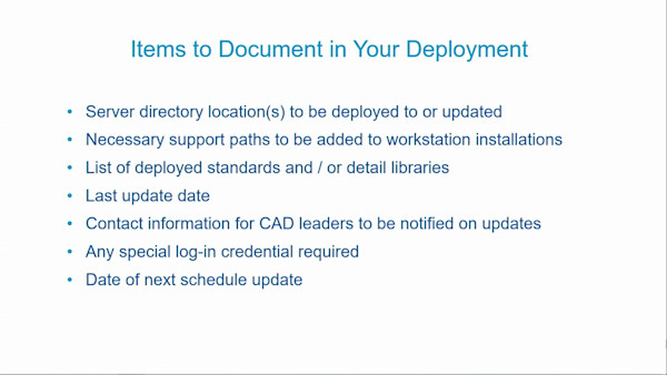 Standards for Developing Standards: A How-to for Busy CAD Managers