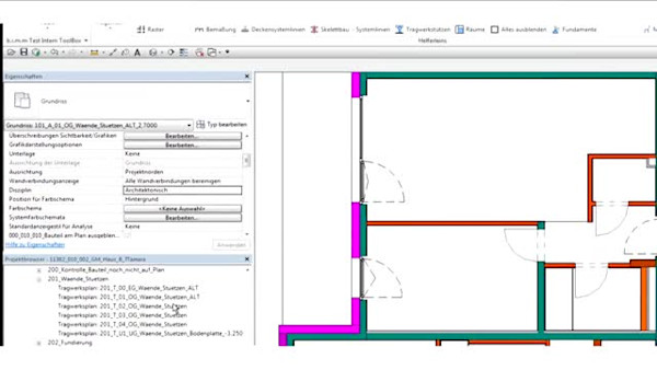 Vom ersten Entwurf bis zur Baustelle mit einem Revit-Modell