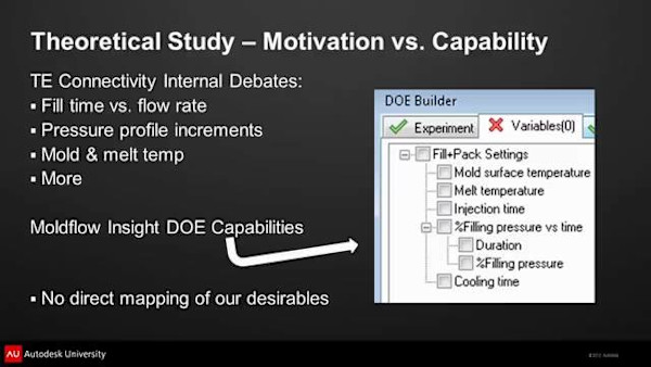 Autodesk® Simulation Moldflow® Insight Sensitivity Study