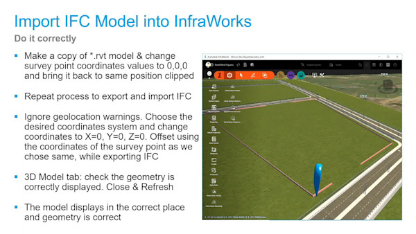 Streamline exchange of data between Civil 3D, Revit and InfraWorks