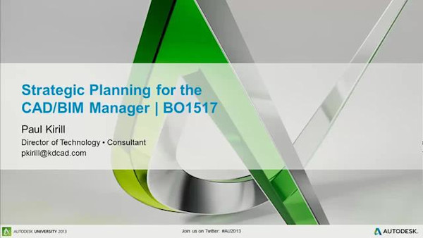 Strategic Planning for the CAD/BIM Manager
