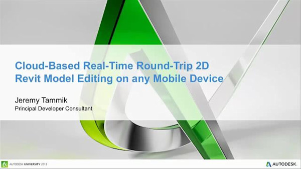 Cloud-Based, Real-Time, Round-Trip, 2D Revit Model Editing on Any Mobile Device