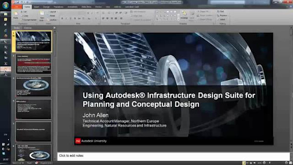 Using Autodesk® Infrastructure Design Suite for Planning and Conceptual Design