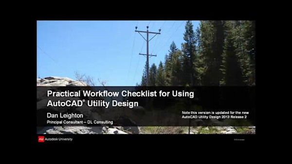 Practical Workflow Checklist for Using AutoCAD® Utility Design
