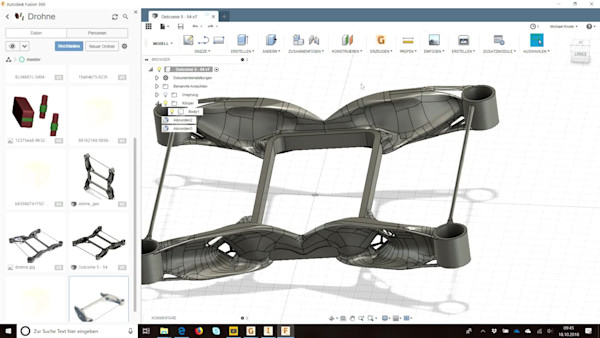 Neue Wege in der Produkt-Gestaltung, -Optimierung und -Fertigung durch Simulation und additive Fertigungsverfahren am Beispiel einer Drohne