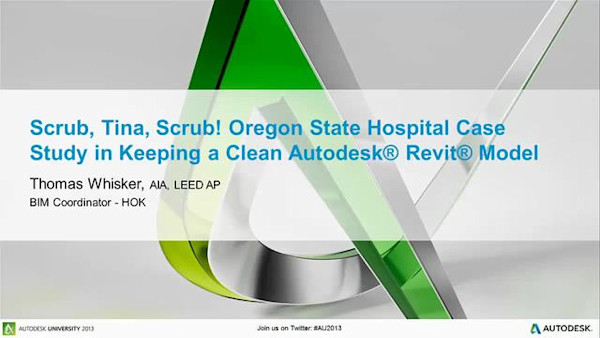 Scrub, Tina, Scrub! An Oregon State Hospital Case Study in Keeping a Clean Revit Model