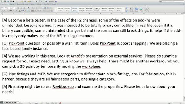 Revit API Expert Roundtable: Open House on the Factory Floor