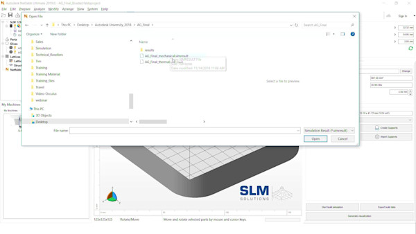 Introduction to End-to-End Additive Manufacturing Workflow using Netfabb for DMLS