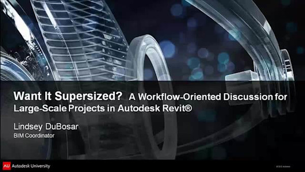 Want It Supersized? A Workflow-Oriented Discussion for Large-Scale Projects in Autodesk® Revit®