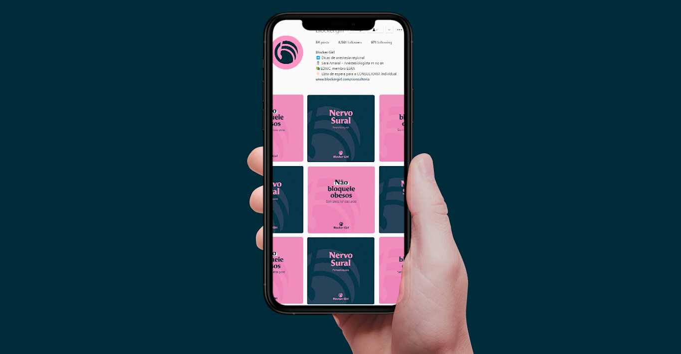 Blocker Report Visual Projeto de Identidade Visual Blocker Girl | Pri Bellafronte