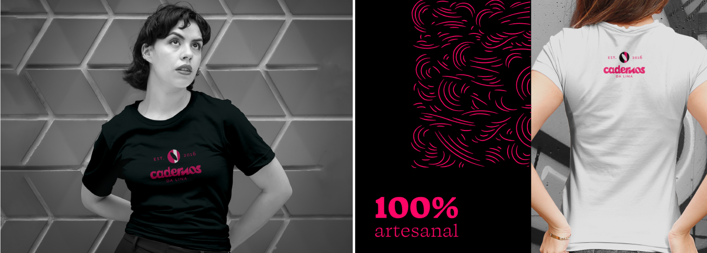 Projeto de Identidade Visual Cadernos da Lina