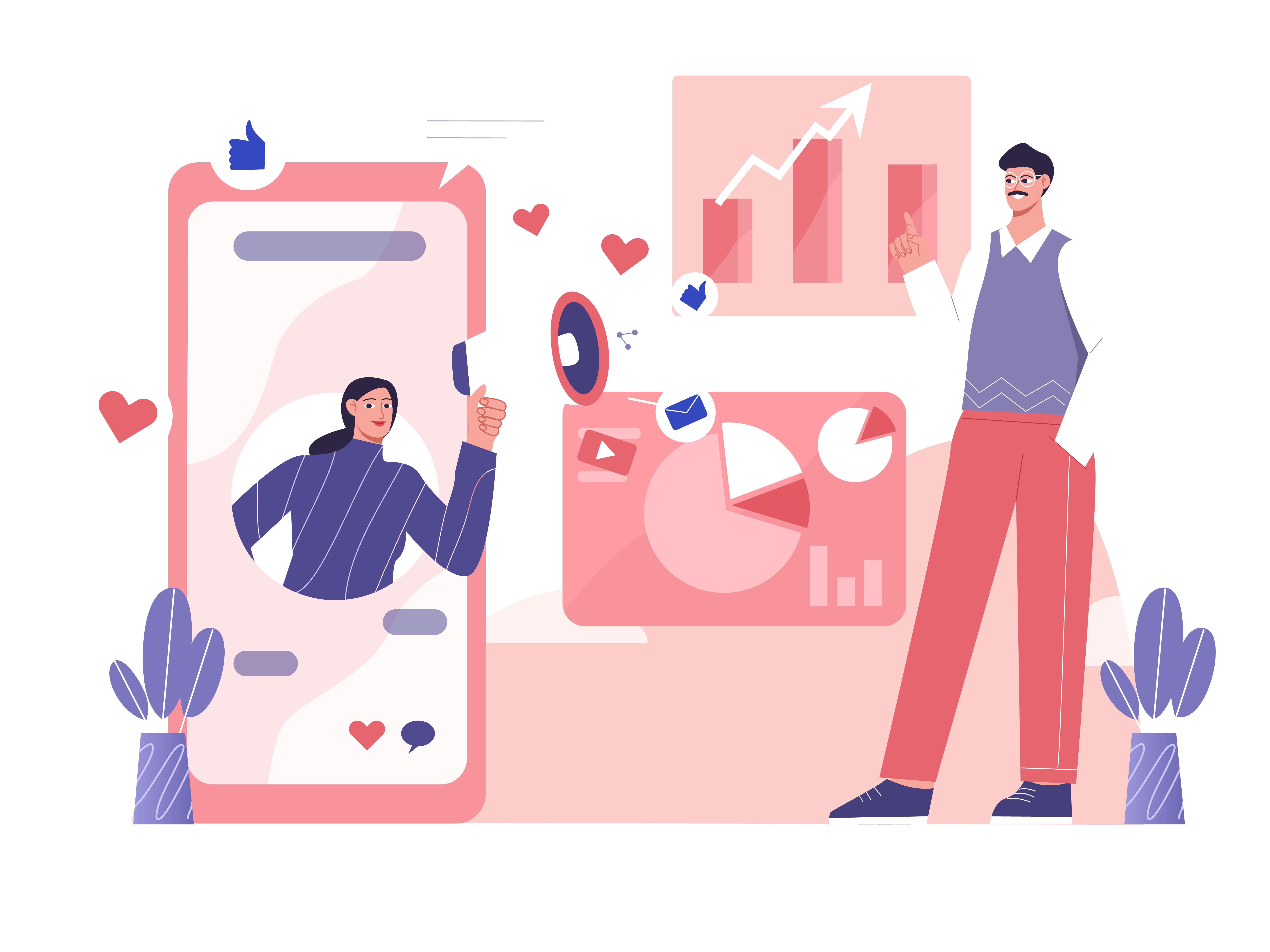 Vector Social Media Marketing Increase Revenue-01