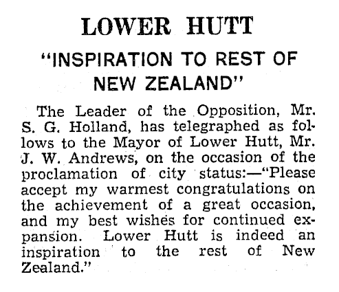 Article titled "Inspiration to rest of New Zealand"