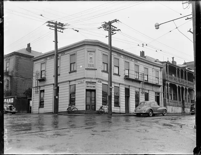 The Thistle Inn, circa 23 July 1951, captured by an Evening Post photographer. 