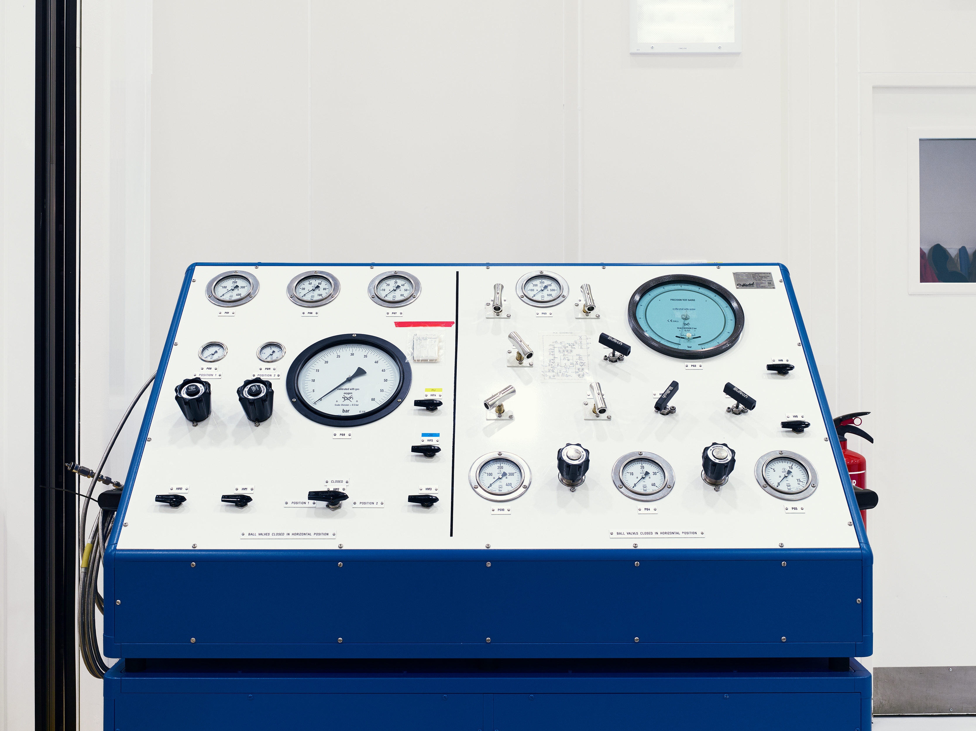 Control panel, Astrium, UK.