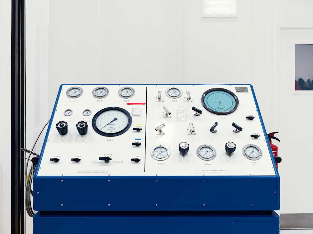 Control panel, Astrium, UK.