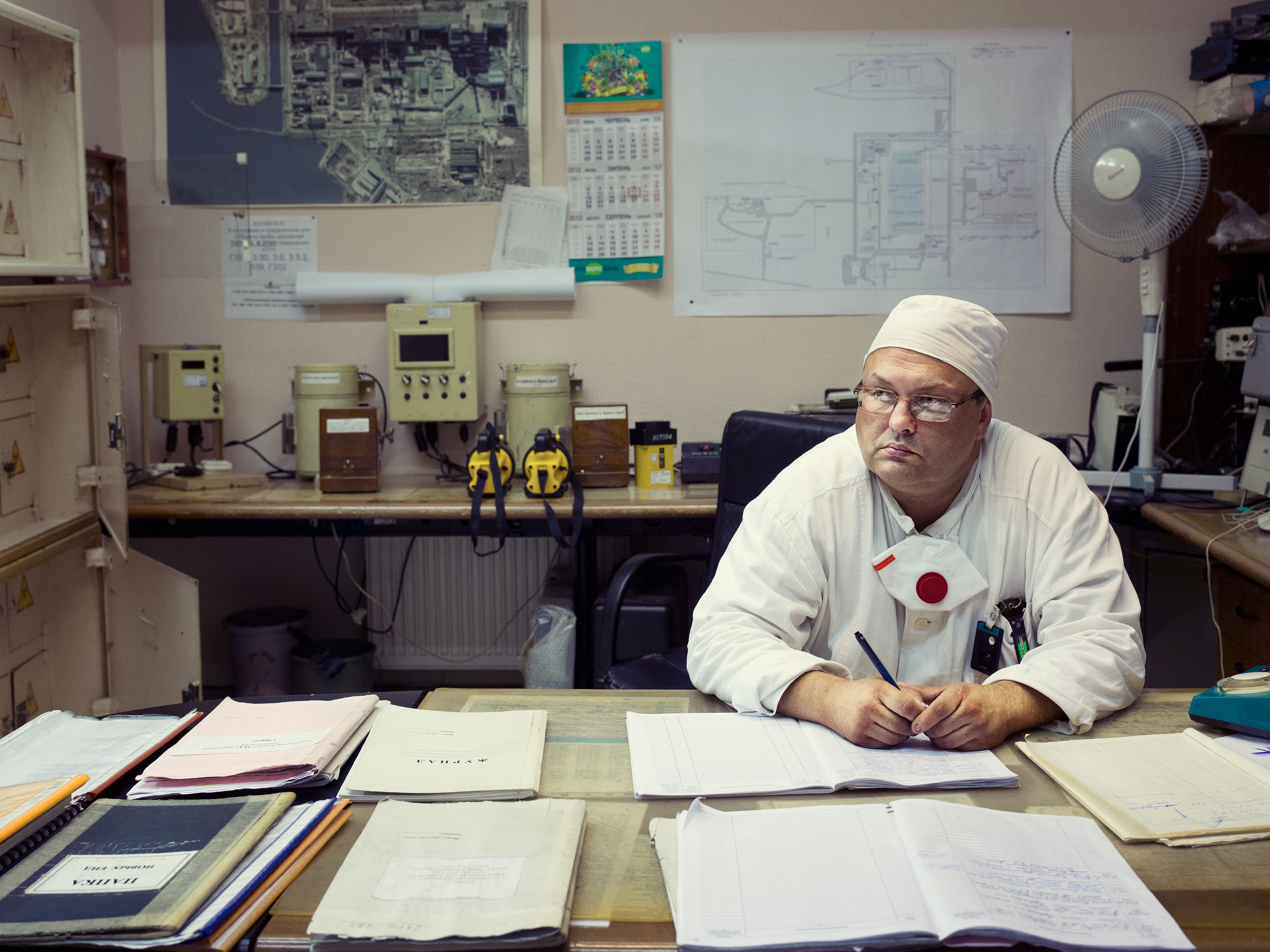 Chernobyl Nuclear Power Plant worker, Ukraine.
