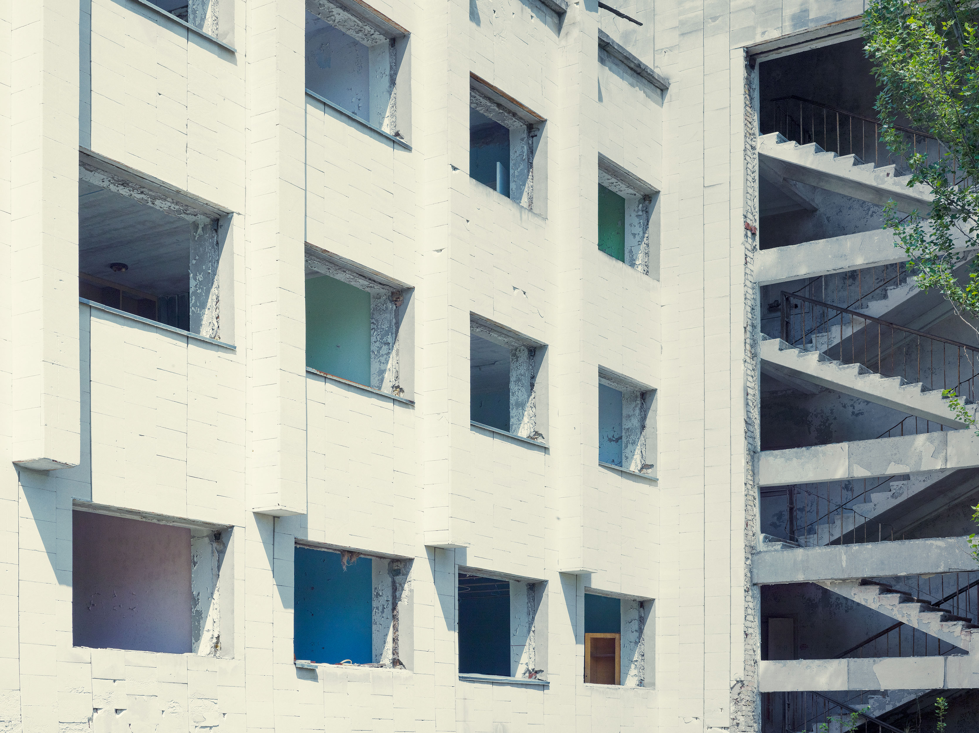 The town of Pripyat neighbouring Chernobyl Nuclear Power Plant, Ukraine.