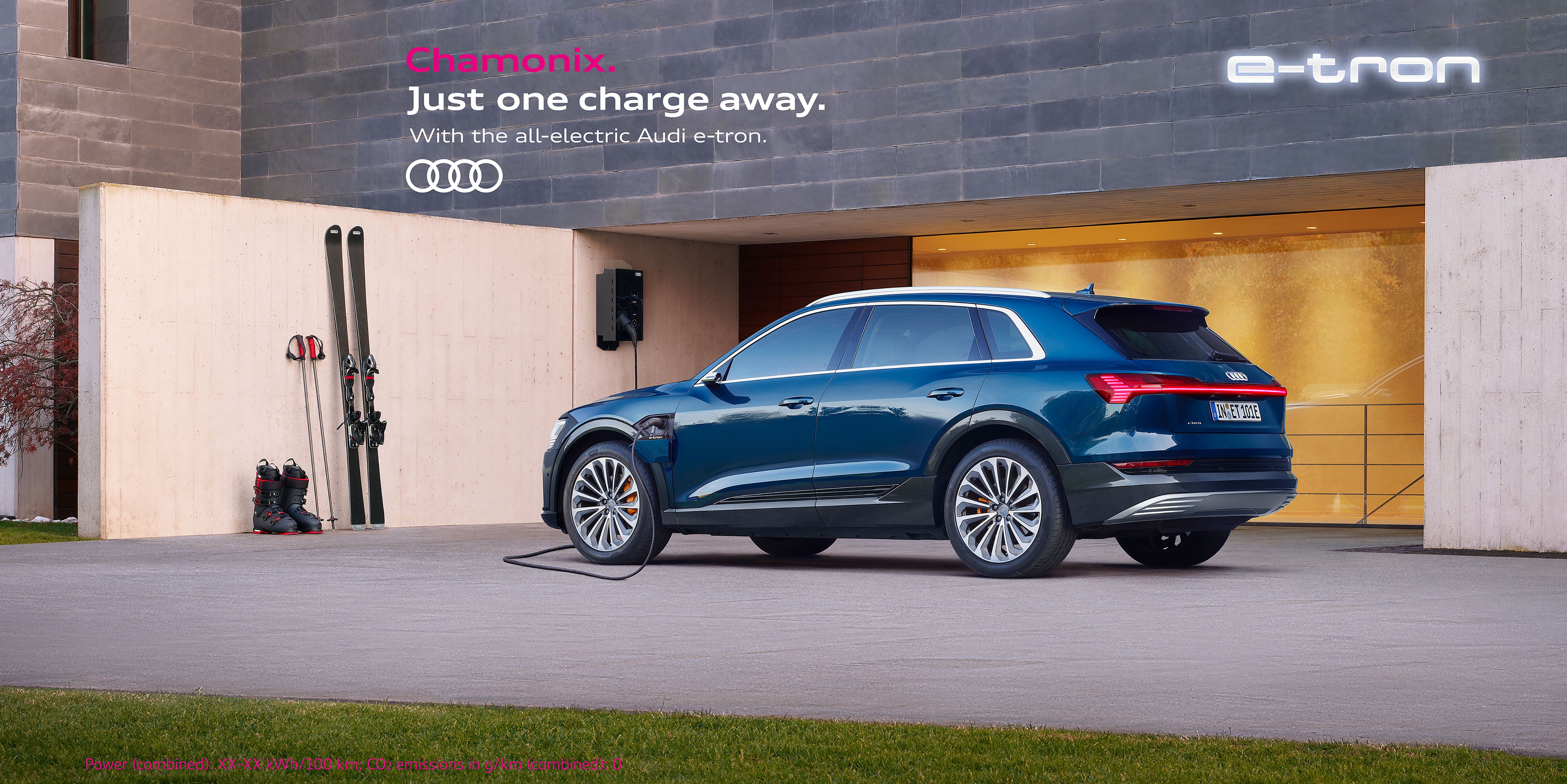 Audi e-tron 'Just one charge away'