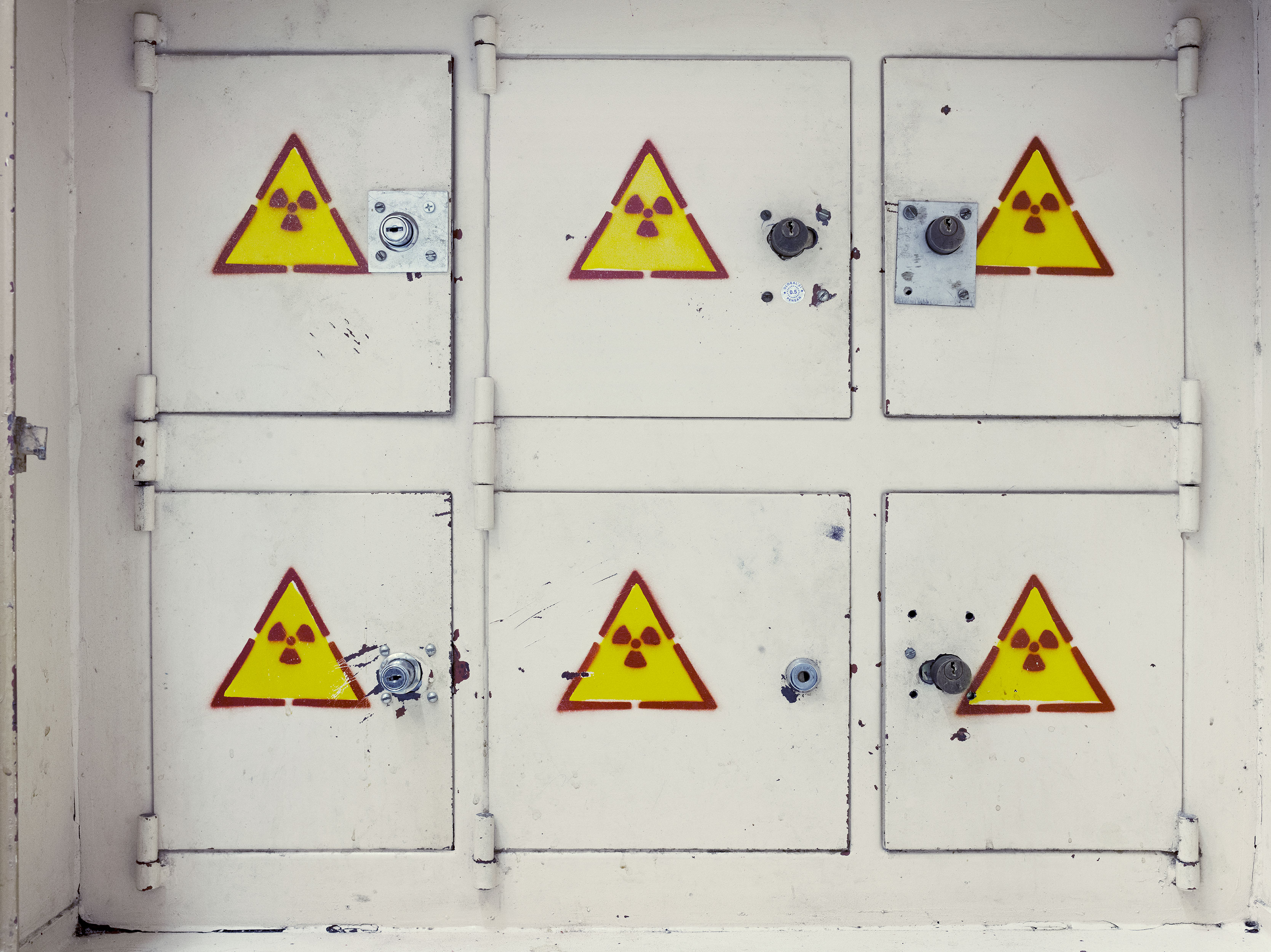 Lockers at the Chernobyl Nuclear Power Plant, Ukraine.
