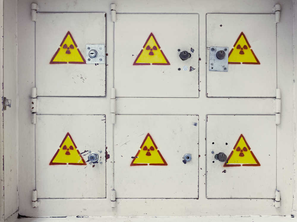 Lockers at the Chernobyl Nuclear Power Plant, Ukraine.