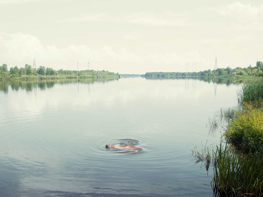 The Pripyat river neighbouring Chernobyl Nuclear Power Plant, Ukraine.