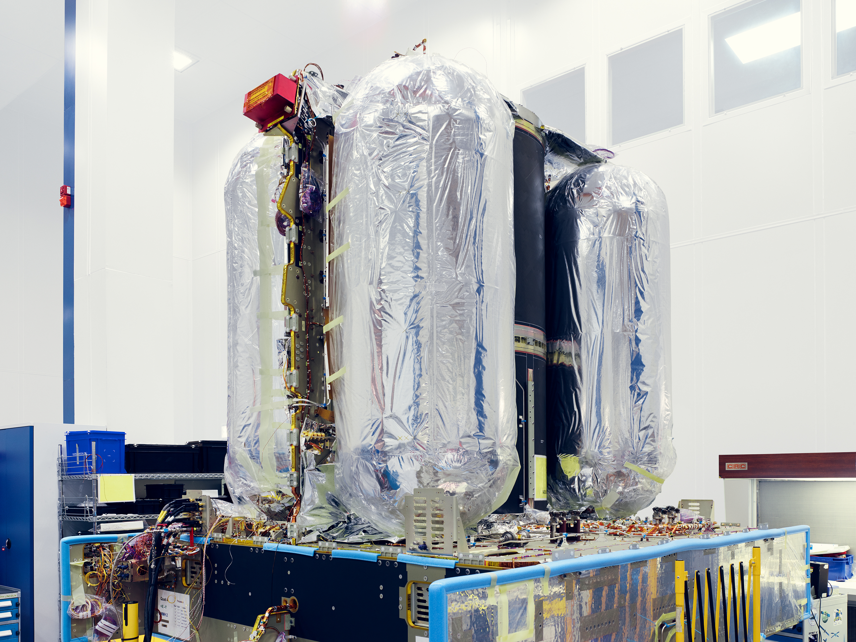 Satellite tanks, Astrium, UK.