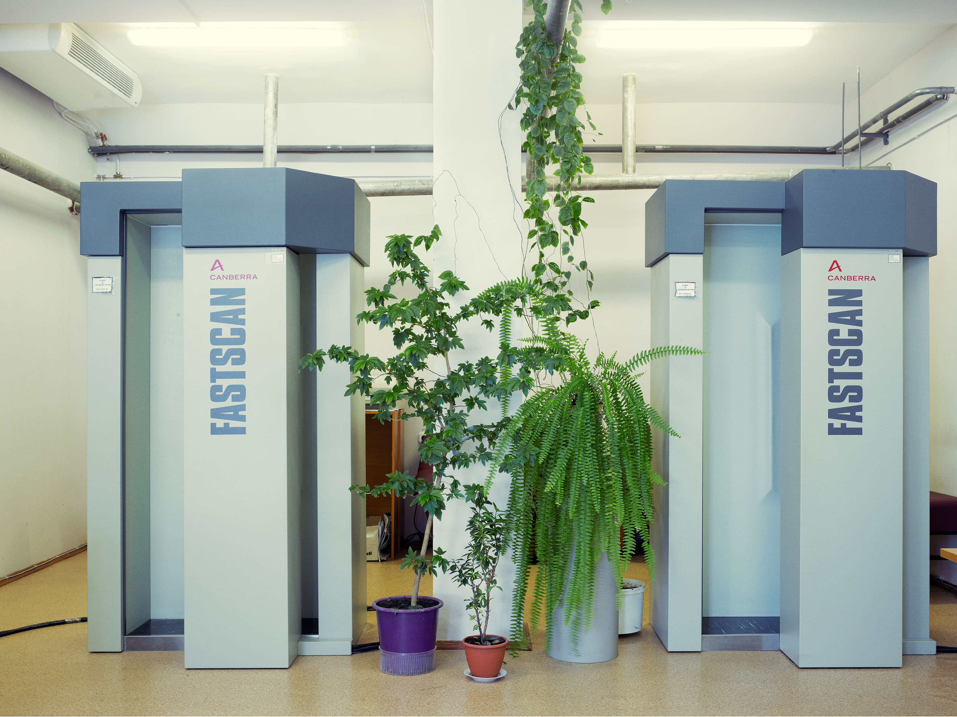 Radioactive scanner at the Chernobyl Nuclear Power Plant, Ukraine.